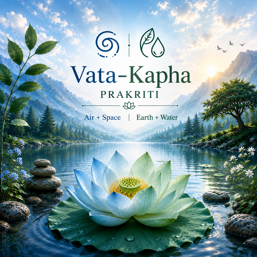 Vata-Kapha Prakriti illustration